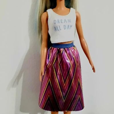 Boneca Barbie Fashionista n. 120 - Loira com mecha azuis - Foto 2