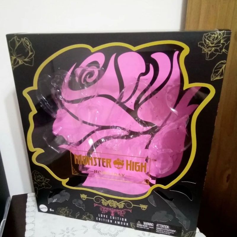 Caixa vazia do 2 pack Monster High Draculaura e Clawd Howliday Love Edition - Foto 1
